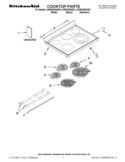 COOKTOP PARTS Diagram and Parts List for KERS206XSS2  KitchenAid Range