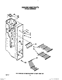 FREEZER LINER Diagram and Parts List for RS20CKXXW00  Roper Refrigerator