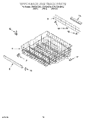UPPER RACK AND TRACK Diagram and Parts List for KUDR24SEBL1  KitchenAid Dishwasher