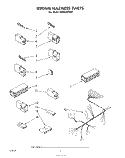 WIRING HARNESS Diagram and Parts List for GSHU3024W1  Whirlpool Dishwasher