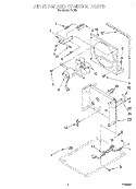 AIRFLOW AND CONTROL Diagram and Parts List for D40B0  Whirlpool Dehumidifier