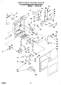 DISPENSER FRONT Diagram and Parts List for KSRS22QAAL20  KitchenAid Refrigerator