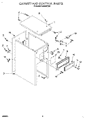 CABINET AND CONTROL Diagram and Parts List for TC800SPDB1  Whirlpool Trash Compactor