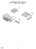 FREEZER SHELF Diagram and Parts List for KSSS42QHB00  KitchenAid Refrigerator