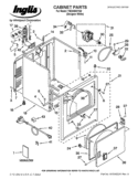 CABINET PARTS Diagram and Parts List for YIED4600YQ0  Inglis Dryer