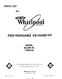 SECTION Diagram and Parts List for ECKMF86  Whirlpool Ice Maker