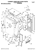 CABINET LINER AND DOOR PARTS Diagram and Parts List for KUIA15NLHS11  KitchenAid Ice Maker