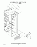 REFRIGERATOR LINER PARTS Diagram and Parts List for CS25CFXTQ01  Crosley Refrigerator