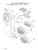 FREEZER LINER Diagram and Parts List for KSRS25CHWH00  KitchenAid Refrigerator