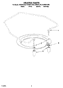 HEATER PARTS Diagram and Parts List for KUDS01ILBT3  KitchenAid Dishwasher