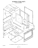 EXTERNAL OVEN Diagram and Parts List for SM958PEPW1  Whirlpool Range