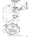 MACHINE BASE Diagram and Parts List for LA5600XPW1  Whirlpool Washer