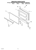 FREEZER DOOR, OPTIONAL Diagram and Parts List for GR9SHKXKQ00  Whirlpool Refrigerator