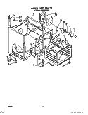 OVEN UNIT Diagram and Parts List for RF366BXVN2  Whirlpool Range