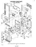 CONTROL PANEL Diagram and Parts List for RM275PXK0  Whirlpool Microwave Oven Combo