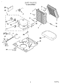 UNIT Diagram and Parts List for DH25K0  Whirlpool Dehumidifier