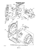 BULKHEAD Diagram and Parts List for LG7686XPW0  Whirlpool Dryer