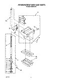 POWERSCREW AND RAM Diagram and Parts List for KUCC151T2  KitchenAid Trash Compactor