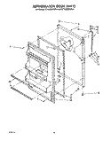REFRIGERATOR DOOR Diagram and Parts List for ET16JMXRWR4  Whirlpool Refrigerator