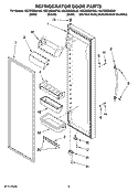 REFRIGERATOR DOOR PARTS Diagram and Parts List for KSCS23INBT03  KitchenAid Refrigerator