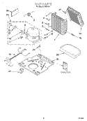 UNIT Diagram and Parts List for DH30G0  Whirlpool Dehumidifier
