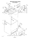 TOP AND CABINET, LITERATURE AND OPTIONAL Diagram and Parts List for CA2762XSW5  Whirlpool Washer