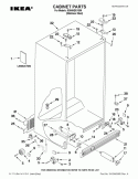 CABINET PARTS Diagram and Parts List for ID5HHEXVS05  Whirlpool Refrigerator