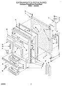 REFRIGERATOR DOOR Diagram and Parts List for ET25DMXBN02  Whirlpool Refrigerator