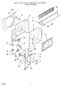 SECTION Diagram and Parts List for ACU102XE1  Whirlpool Air Conditioner
