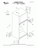 CABINET PARTS Diagram and Parts List for W8FXNGMWD00  Whirlpool Refrigerator