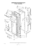 REFRIGERATOR DOOR Diagram and Parts List for ED19MT1LWR0  Whirlpool Refrigerator