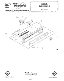 CONSOLE Diagram and Parts List for DU8116XT1  Whirlpool Dishwasher