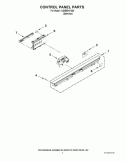 CONTROL PANEL PARTS Diagram and Parts List for KUDE60HXSS0  KitchenAid Dishwasher