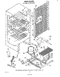 UNIT Diagram and Parts List for EV160FXKW0  Whirlpool Freezer