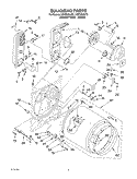 BULKHEAD Diagram and Parts List for KGYS850JT2  KitchenAid Dryer
