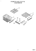 FREEZER SHELF Diagram and Parts List for KSSS36DAX05  KitchenAid Refrigerator