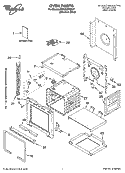 OVEN PARTS Diagram and Parts List for RBS245PDS17  Whirlpool Wall Oven