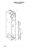 FREEZER LINER Diagram and Parts List for 4KSRF36DTX1  KitchenAid Refrigerator