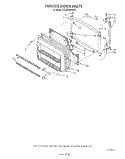 FREEZER DOOR Diagram and Parts List for RT20AKXVW01  Roper Refrigerator