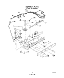 CONTROL Diagram and Parts List for 6ED25RQXWW00  Whirlpool Refrigerator