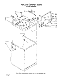 TOP AND CABINET , LIT/OPTIONAL Diagram and Parts List for LA5800XTG1  Whirlpool Washer