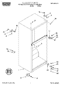 CABINET Diagram and Parts List for RT14WKYFW02  Roper Refrigerator