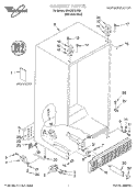 CABINET, LITERATURE Diagram and Parts List for GD22SFXHS04  Whirlpool Refrigerator