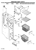 FREEZER LINER PARTS Diagram and Parts List for KSRK25FVMK00  KitchenAid Refrigerator
