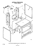 EXTERNAL OVEN Diagram and Parts List for SF305EERW0  Whirlpool Range