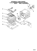 INTERNAL OVEN PARTS Diagram and Parts List for YKEMS307GS3  KitchenAid Microwave Oven Combo