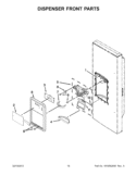Part Location Diagram of W10448627 Whirlpool Drip Tray