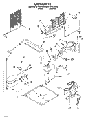UNIT PARTS Diagram and Parts List for GT9SHKXMS00  Whirlpool Refrigerator