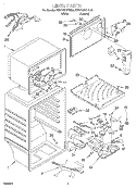 LINER Diagram and Parts List for KTRP22KGWH00  KitchenAid Refrigerator