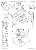 TOP AND CONSOLE, LIT/OPTIONAL Diagram and Parts List for LGR5848EQ2  Whirlpool Dryer